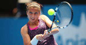 Sara Errani in azione in Australia